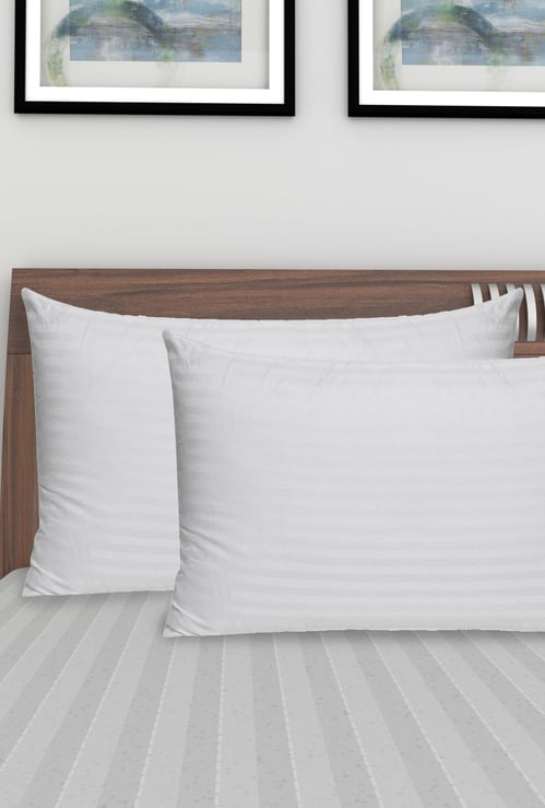 SPACES Wel-Sleep Polyester Pillows- Set Of 2- 43 x 68 cm