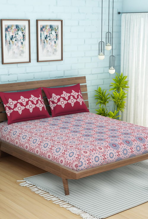 SPACES Atrium Printed 3-Pc. Double Bedsheet Set 224 x 254 cm