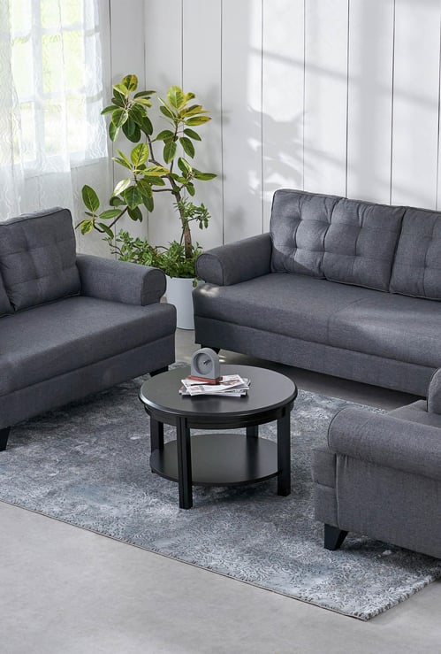 Helios California Fabric 3+2+1 Seater Sofa Set - Grey
