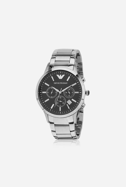 EMPORIO ARMANI Men Round Chronograph Watch with Metal Strap - AR2434I
