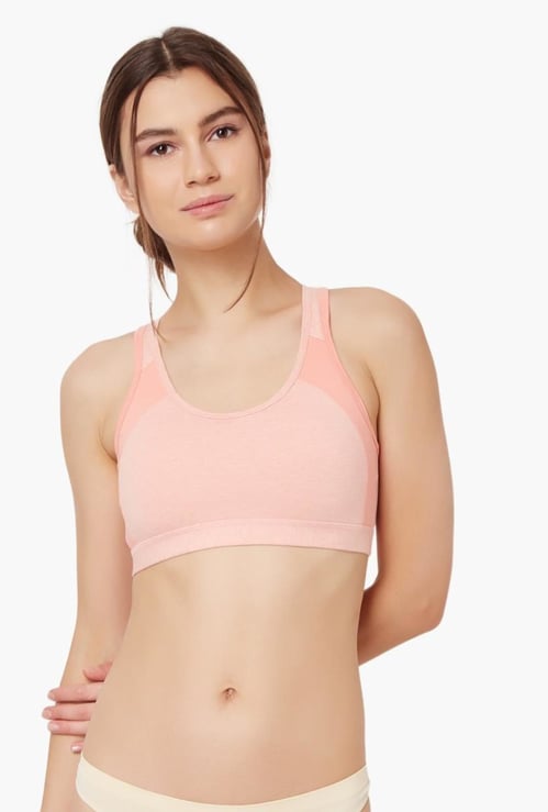 JOCKEY Racer Back Padded Non-Wired Sports Bra