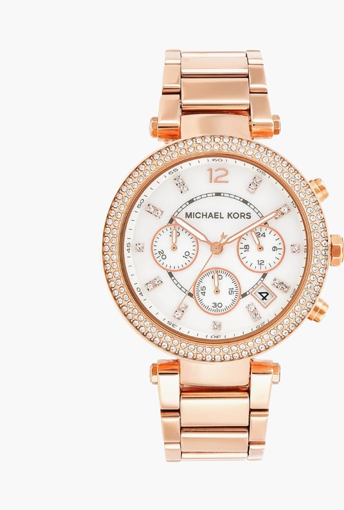 MICHAEL KORS Women Chronograph Watch with Metal Strap - MK5491I