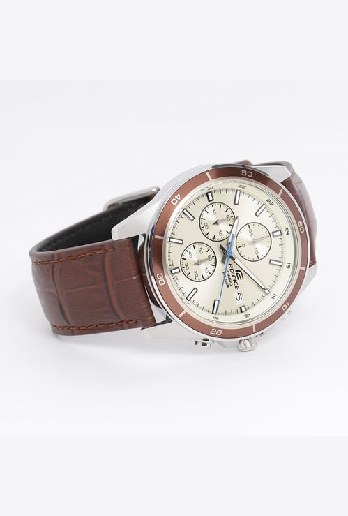 CASIO Men Chronograph Leather Strap Analog Watch - EFR-526L-7BVUDF
