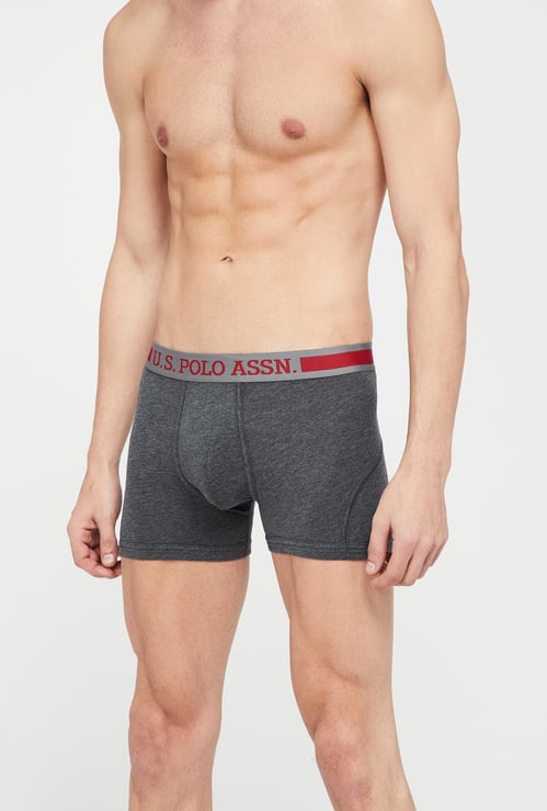 US POLO ASSN Contrast Band Cotton Boxer Briefs