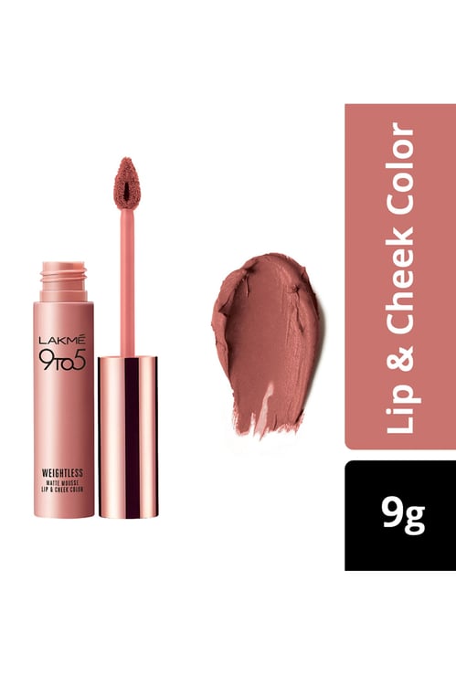 LAKME 9 to 5 Weightless Matte Mousse Lip & Cheek Colour