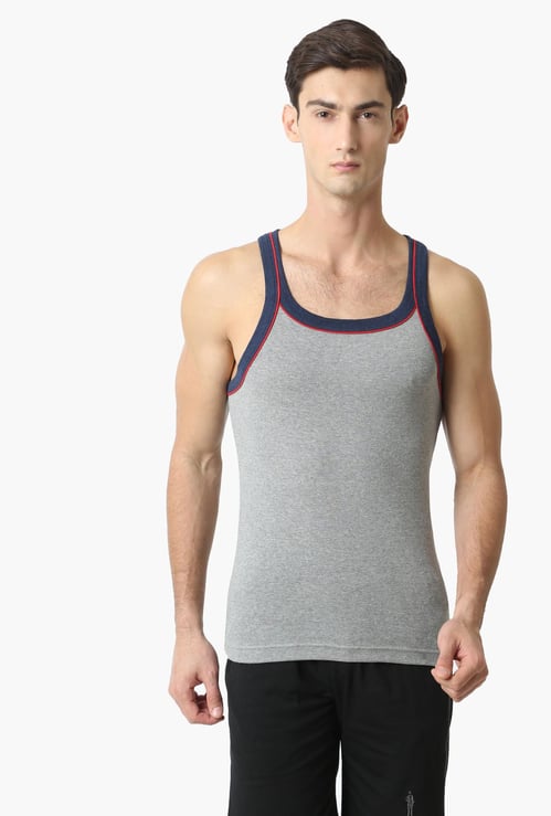 JOCKEY Contrast Strap Knitted Innerwear Vest