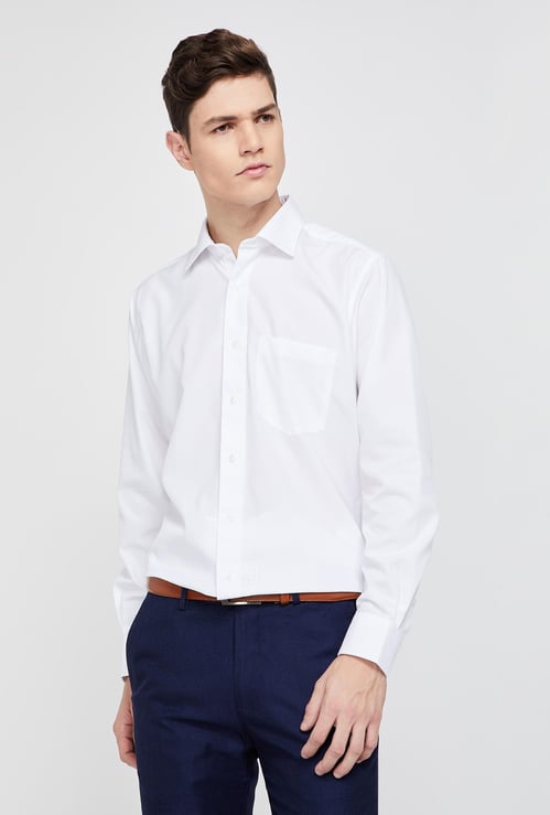 VAN HEUSEN Regular Fit Solid Shirt