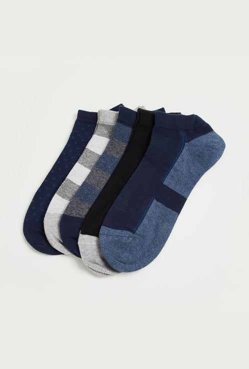 BONJOUR Men Assorted Low-Rise Socks - Pack of 5