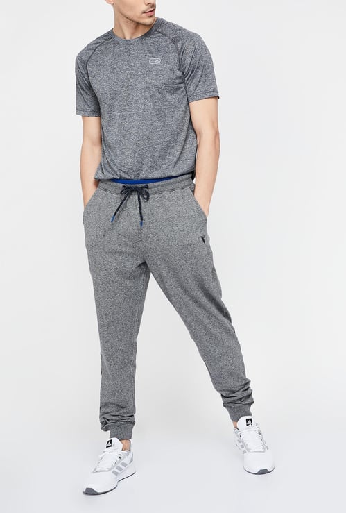 VAN HEUSEN Heathered Lounge Joggers with Contrast Taping