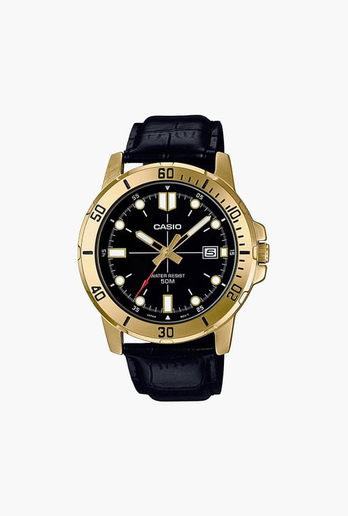 CASIO Men Analog Watch with Leather Strap - A1369