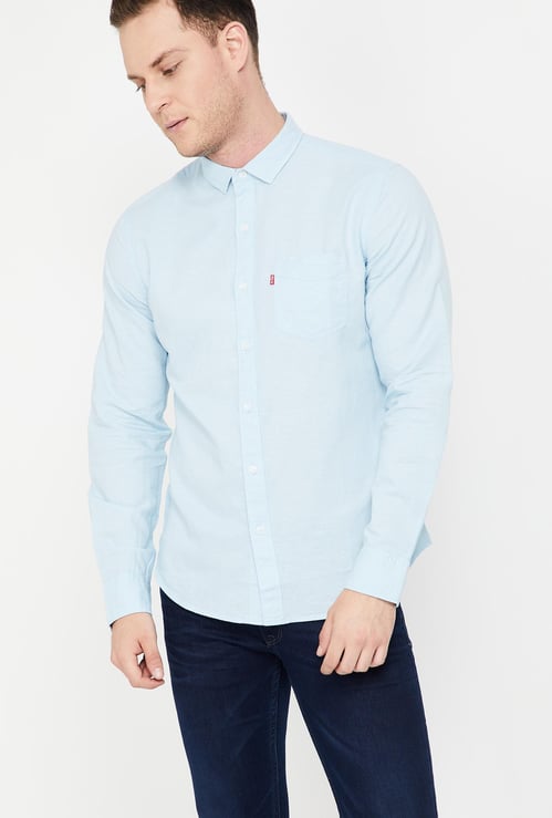 LEVI'S Solid Full Sleeves Shirt