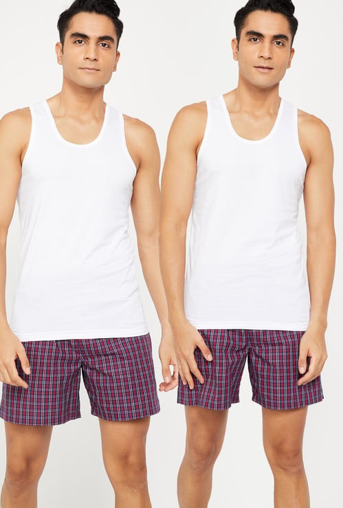 VAN HEUSEN Cool It Solid Vest - Pack of 2 Pcs.