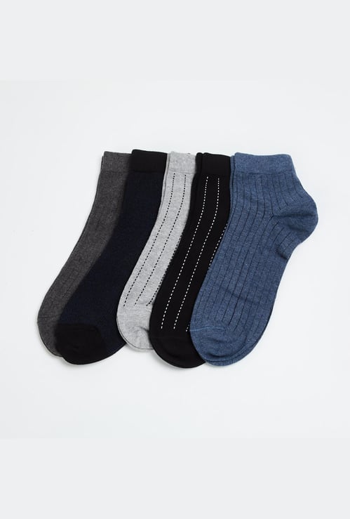 CODE Men Striped Socks- Pack of 5