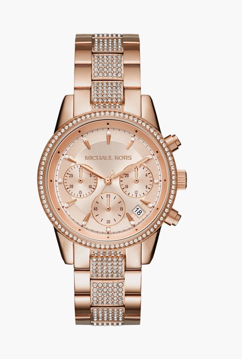 MICHAEL KORS Women Embellished Chronograph Watch - MK6485I