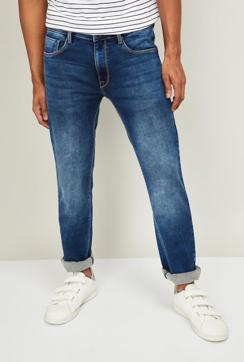 PEPE JEANS Men Tapered Vapour Dark Washed Jeans