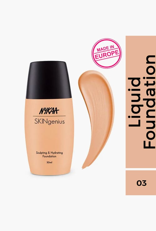 NYKAA SKINgenius Sculpting & Hydrating Foundation - Warm Sand