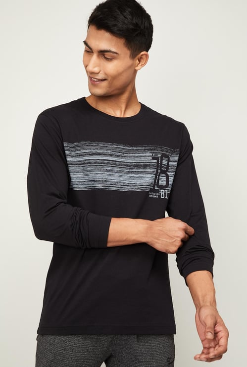 VAN HEUSEN Men Printed Crew Neck Lounge T-shirt