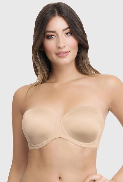 AMANTE Solid Bandeau Padded Wired Bra