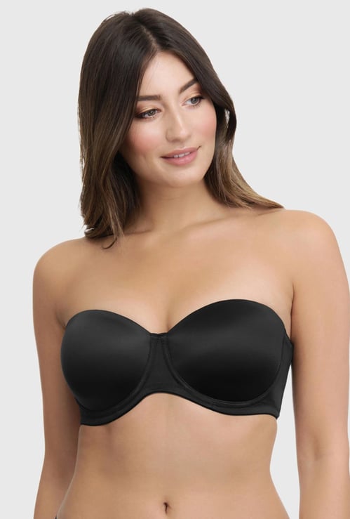 AMANTE Solid Bandeau Padded Wired Bra