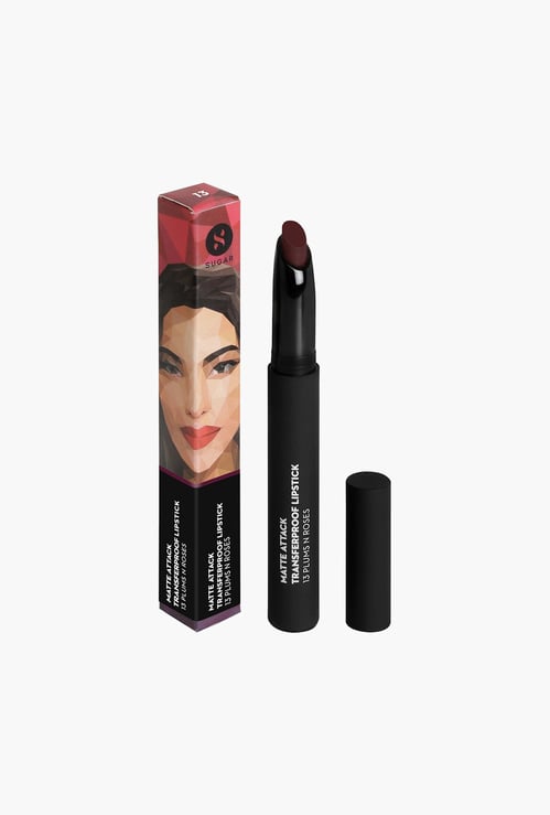 SUGAR Matte Attack Transferproof Lipstick - 13 Plums N Roses