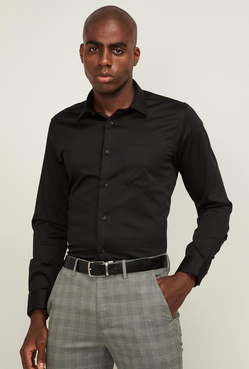 BLACKBERRYS Men Solid Slim Fit Formal Shirt