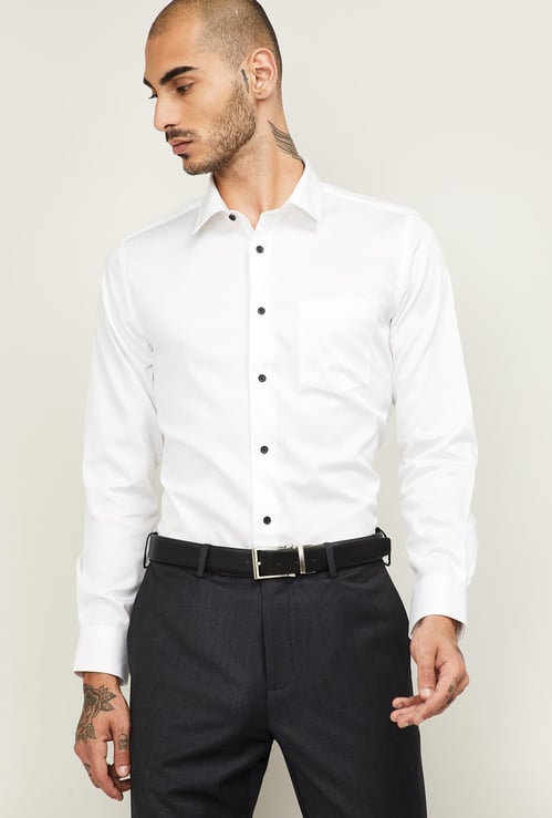 BLACKBERRYS Men Solid Slim Fit Formal Shirt