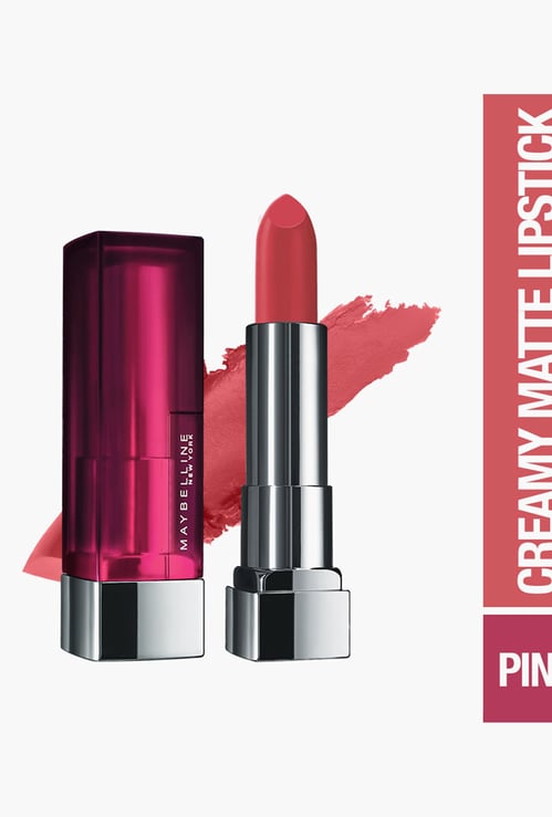 MAYBELLINE New York Color Sensational Creamy Matte Lipstick - 671 Heated Pink
