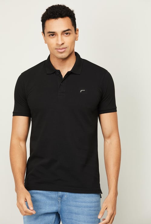 FAME FOREVER Solid Polo T-shirt