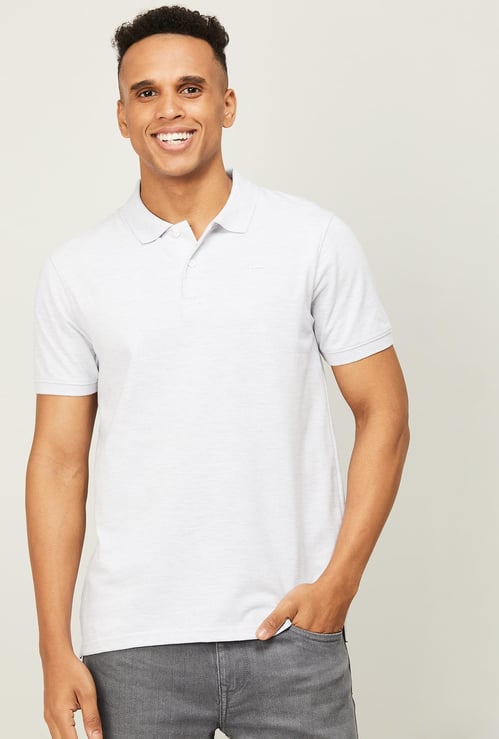FAME FOREVER Solid Polo T-shirt