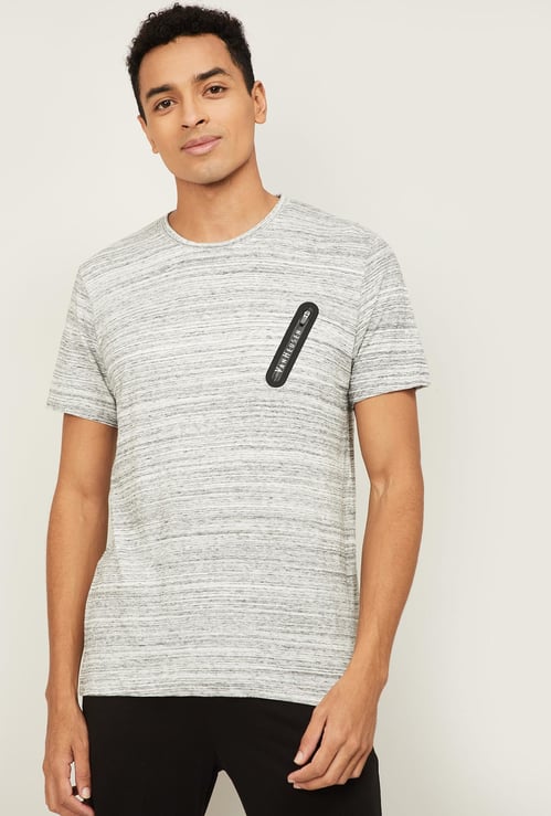 VAN HEUSEN Men Textured Regular Fit Lounge T-shirt