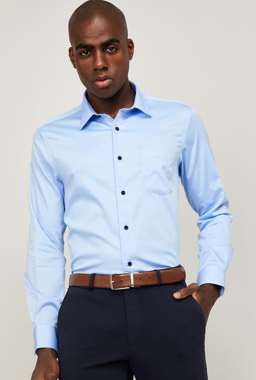 BLACKBERRYS Men Solid Slim Fit Formal Shirt