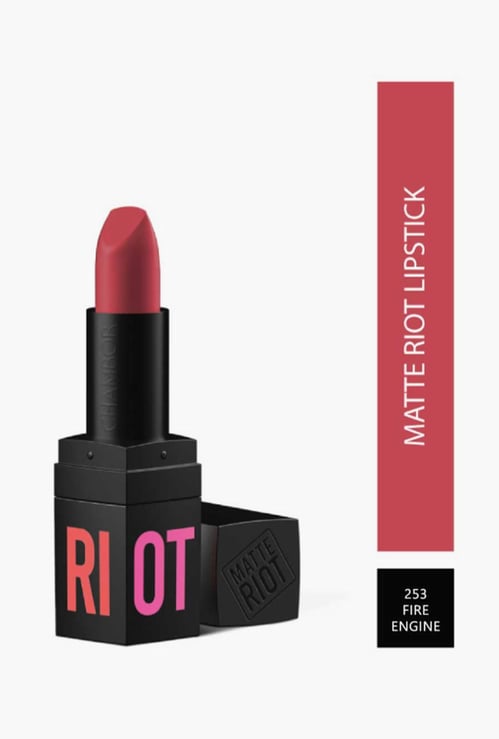 CHAMBOR Matte Riot Lipstick- Fire Engine