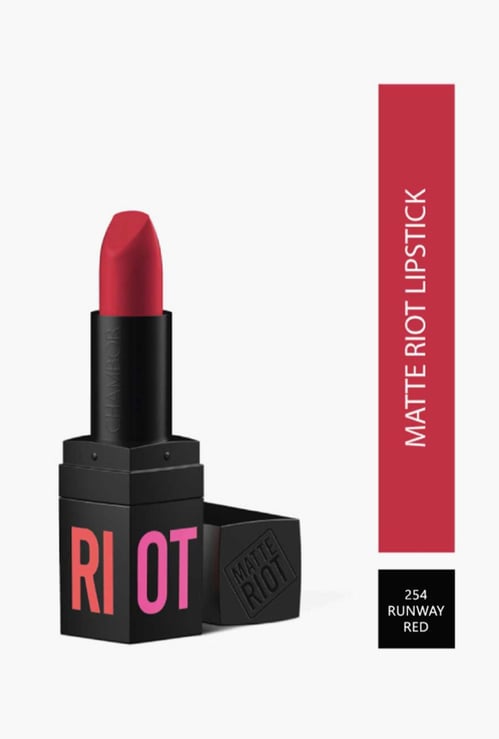 CHAMBOR Matte Riot Lipstick- Runway Red-252