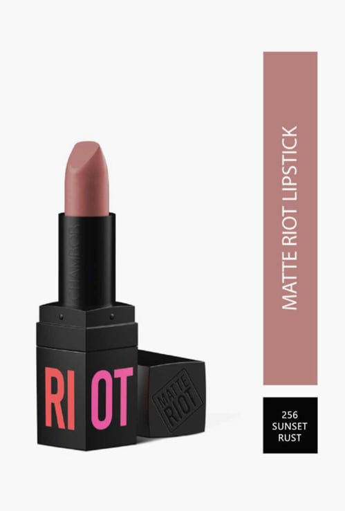 CHAMBOR Matte Riot Lipstick- Sunset Rust