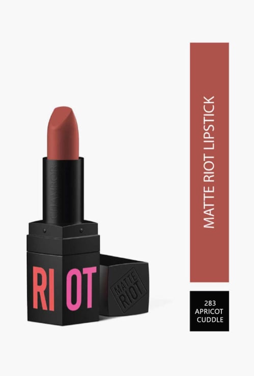 CHAMBOR Matte Riot Lipstick- Apricot Cuddle-283