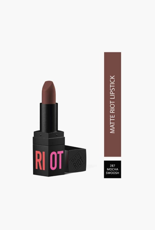 CHAMBOR Matte Riot Lipstick - Mocha Swoosh