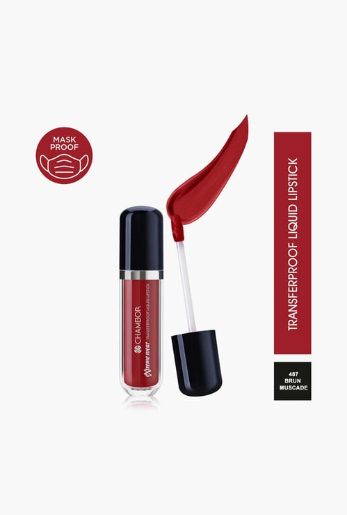 CHAMBOR Extreme Wear Transferproof Liquid Lipstick - Brun Muscade