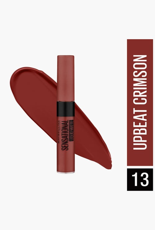 MAYBELLINE NEW YORK Sensational Liquid Matte Lipstick - 13 Upbeat Crimson