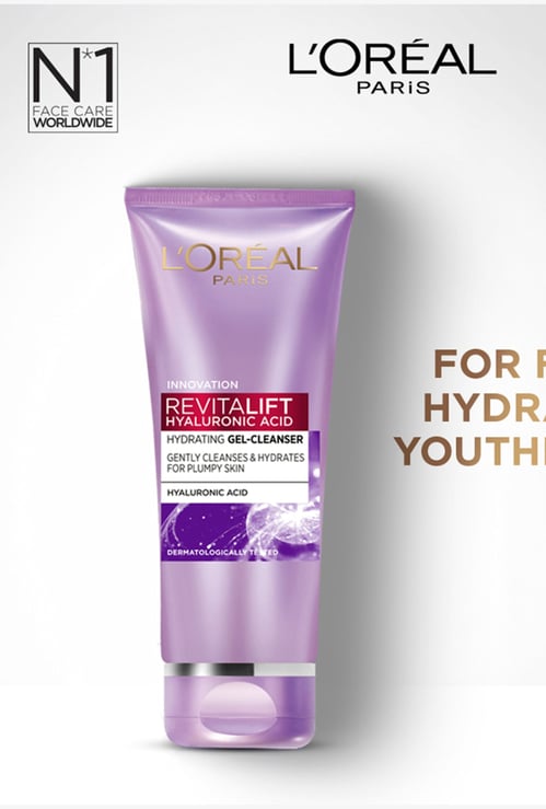 L'OREAL PARIS Revitalift Hyaluronic Acid Hydrating Gel Cleanser - 100ml