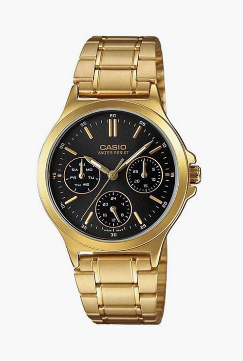 CASIO Enticer Women Chronograph Watch with Metal Strap - A1914