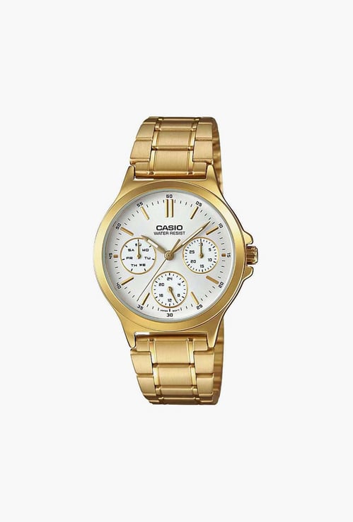 CASIO Enticer Women Chronograph Watch with Metal Strap - A1915