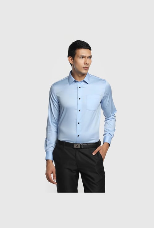 BLACKBERRYS Men Solid Slim-Fit Formal Shirt