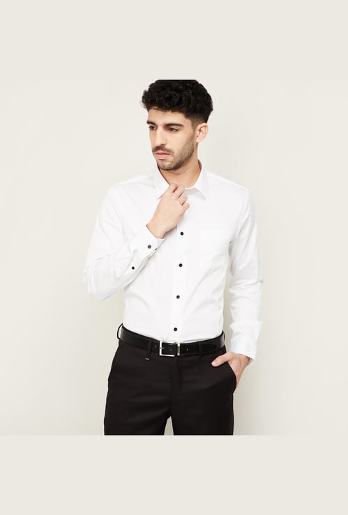 BLACKBERRYS Men Solid Slim Fit Formal Shirt