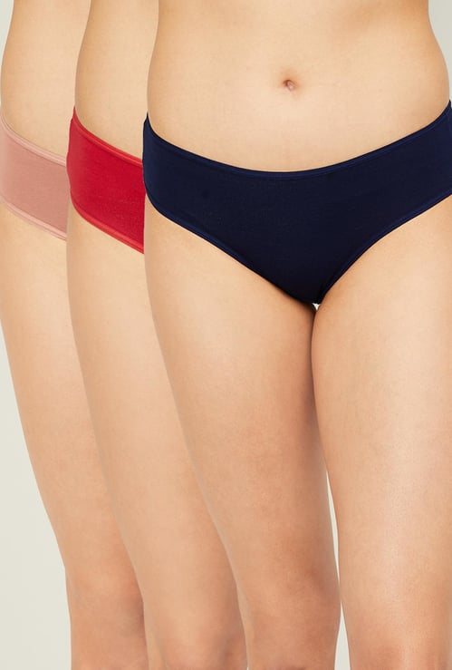 TRIUMPH Solid Hipster Panties - Pack of 3