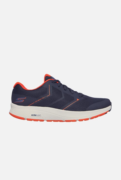 SKECHERS Men Textured Lace-Up Running Shoes