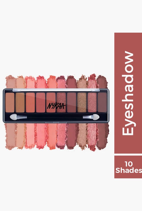 NYKAA Eyes On Me 10-in-1 Eyeshadow Palette - Beachside Peach - 12 G