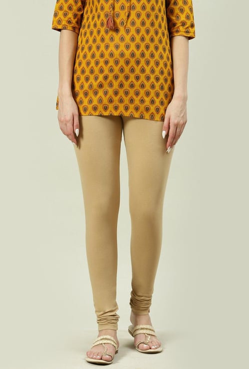 BIBA Women Solid Elasticated Churidar