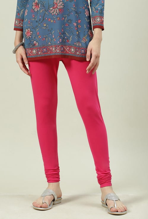 BIBA Women Solid Elasticated Churidar