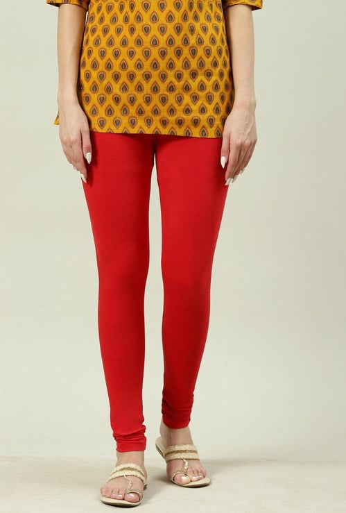 BIBA Women Solid Elasticated Churidar