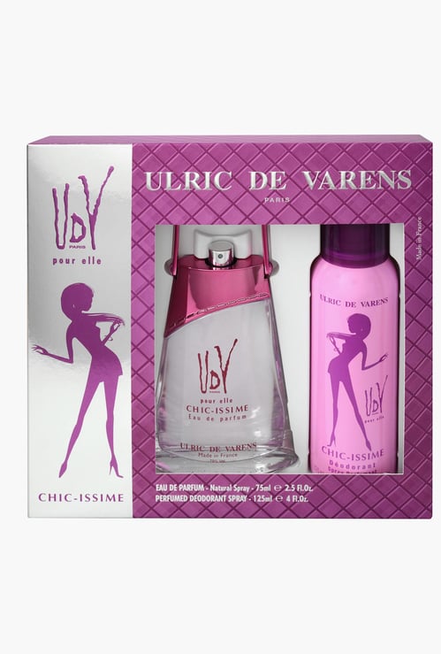 UDV Women Chic-Issime Coffret Set - Eau De Parfum and Deodorant Spray